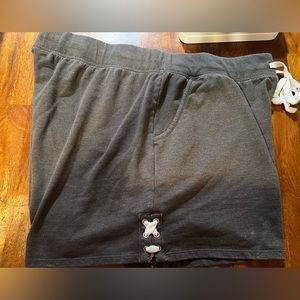 Maurices in motion French terry, knit shorts, size 1 (16/18W), gray